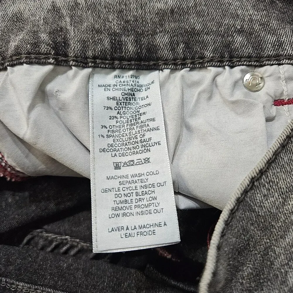 True Religion Jeans Bounty Grey Wash Ricky Relaxed Straight Size 31
